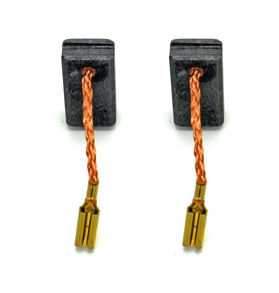RC-18039910 Kohlebürsten Paar, Kohlen 6,3x9,75x16,5mm für z.B. Milwaukee Winkelschleifer AG11-125 und AG11-125X