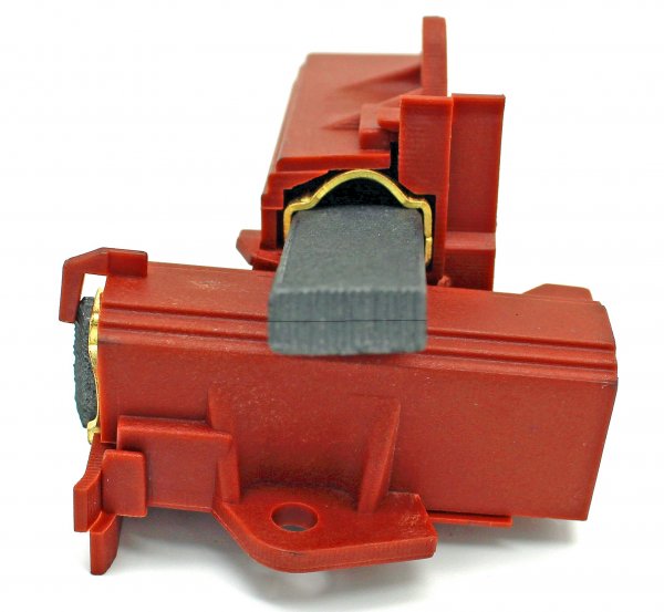 RC-406 Carbon Brush pair with holder 5x12,5x32mm for e.g. Candy or Hoover Washing Machines with Sole Motor