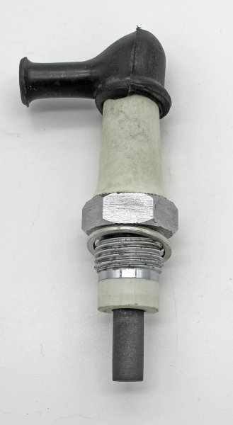 ZH-003 Zündkerzenhalter, Stromzuführung mit 8mm D Kohlebürste rund, für Trockenlauf